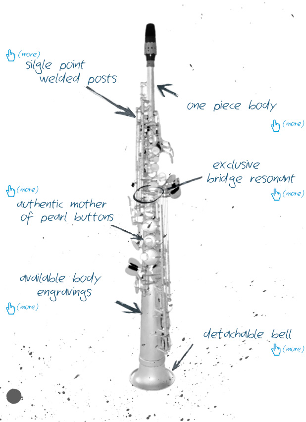 NOTES STRAIGHT SOPRANO SAX  BRASS